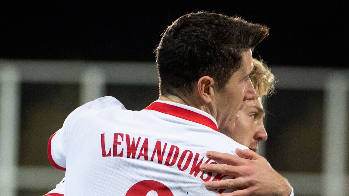 Robert Lewandowski i Kamil Jóźwiak