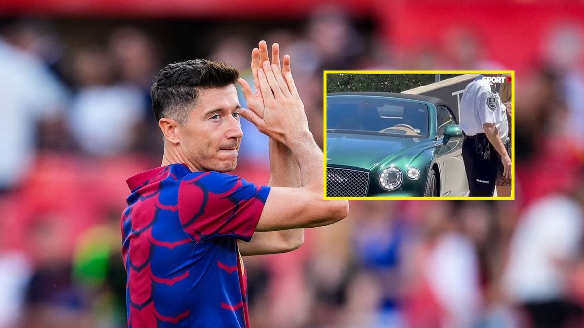 Zdjęcie okładkowe artykułu: Getty Images / Joaquin Corchero/Europa Press via Getty Images/ x.com/sport / Na zdjęciu: Robert Lewandowski (w ramce: wyjazd Lewandowskiego z cetrum treningowego Barcelony)