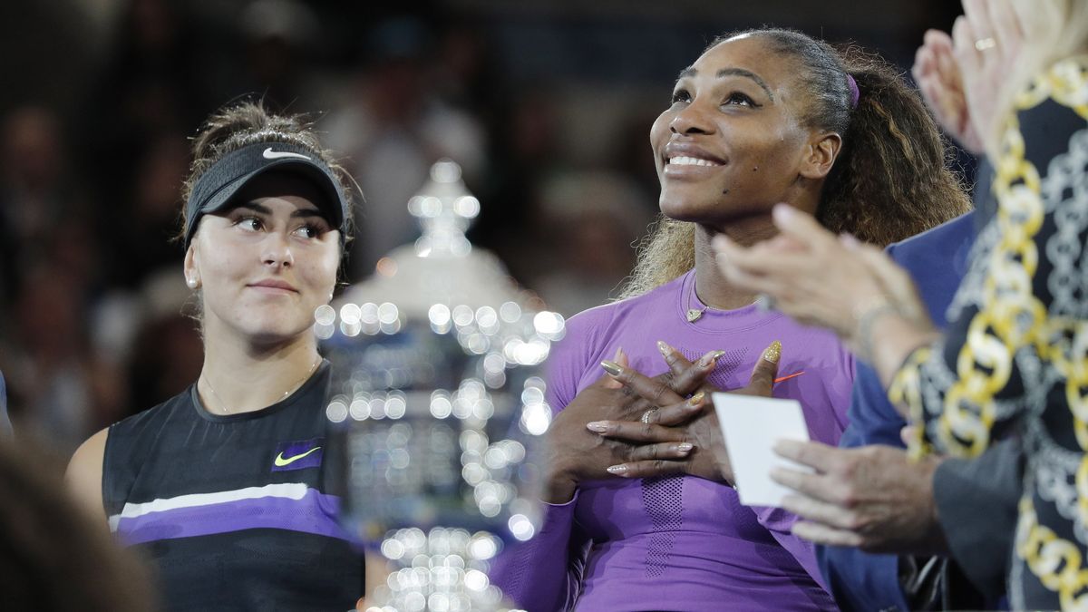 PAP/EPA / JUSTIN LANE / Na zdjęciu: Bianca Andreescu i Serena Williams