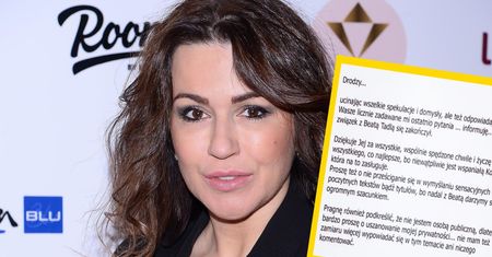 Beata Tadla rozstała się z partnerem. Wydał oświadczenie