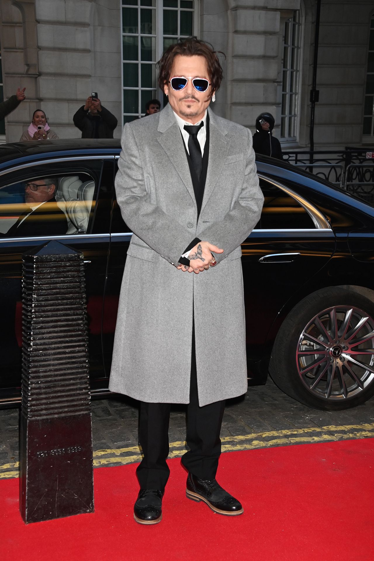 Johnny Depp na londyńskiej premierze "Kochanicy króla Jeanne Du Barry" Maïwenn