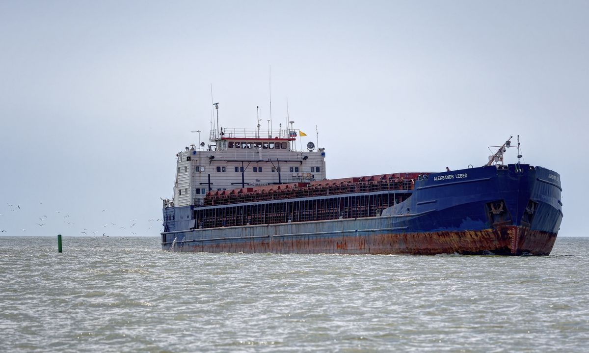 Towarowe statki wywożą transporty  ukraińskiego zboża, skradzionego z okupowanych terenów 