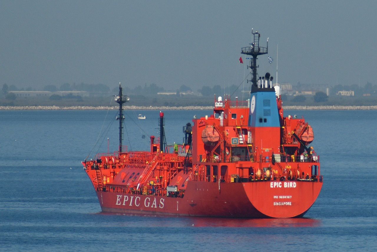 Turkish ship damaged by a mine in the Black Sea