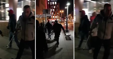 Pobili kontrolera kulą ortopedyczną. Policja opublikowała nagranie