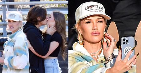 "Wyprasowana" Gwen Stefani kibicuje synowi podczas meczu. Pojawił się też były mąż gwiazdy Z PARTNERKĄ (ZDJĘCIA)