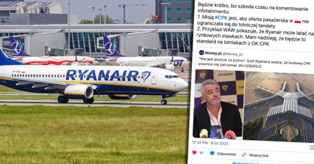 Prezes spółki CPK odpowiada szefowi Ryanaira. Pisze o "lotniczej tandecie"