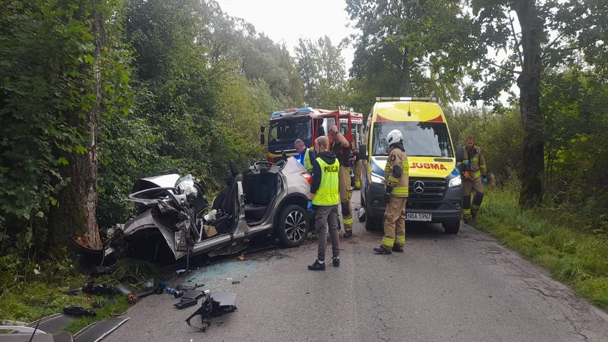 Wypadek. Nie żyje mężczyzna, trwa reanimacja noworodka.
