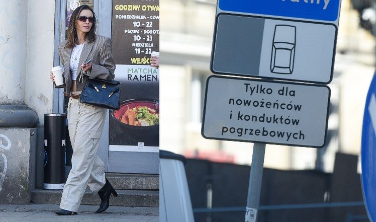 Sara Boruc parkuje w niedozwolonym miejscu