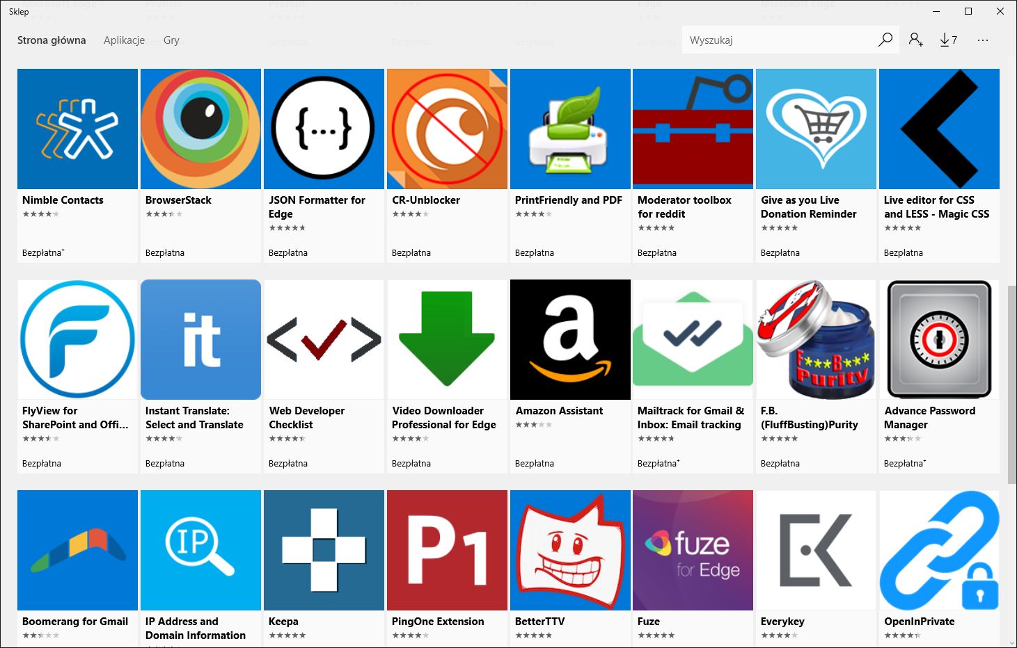Rozszerzenia Edge: same najlepsze, innych właściwie nie potrzeba