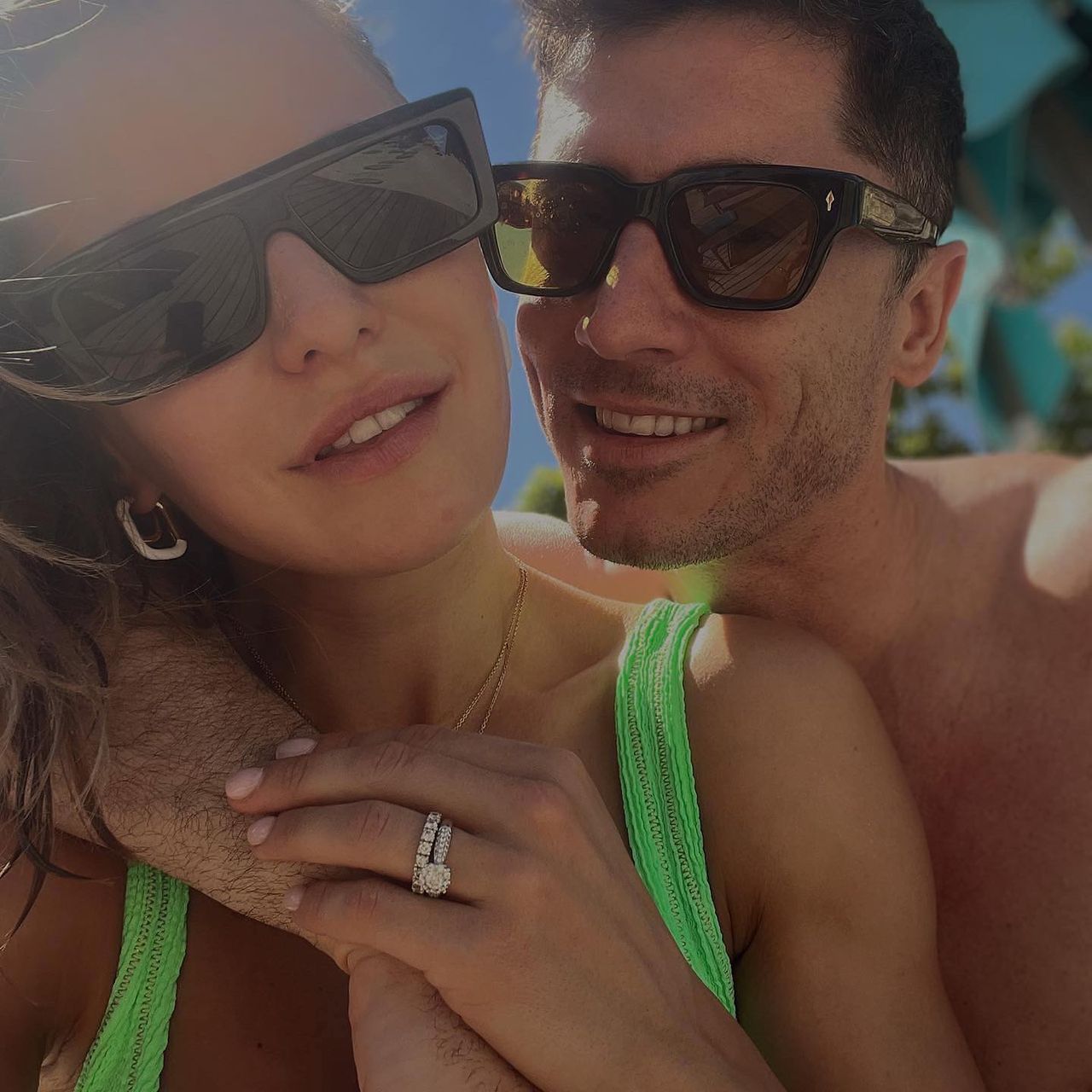 Anna Lewandowska i Robert Lewandowski na wakacjach