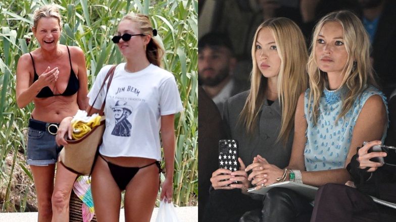 Kate Moss i Lila Grace właśnie odpoczywają w Hiszpanii