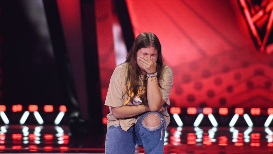 Martyna Gasak na scenie "The Voice Kids"
