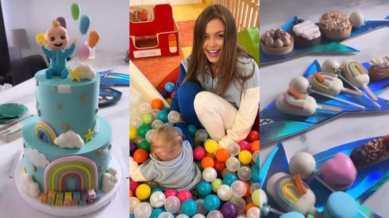Tak Joanna Opozda świętuje PIERWSZE urodziny Vincenta: piniata, królicze uszka, dwupiętrowy tort z bobasem... (FOTO)