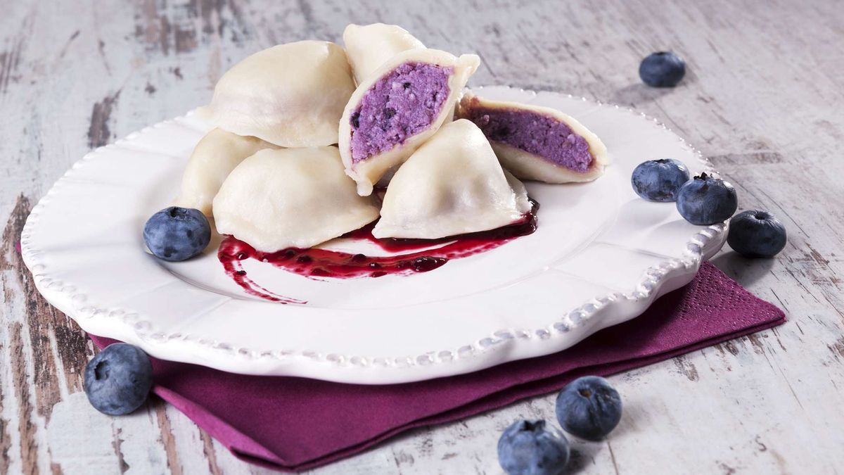 Pierogi z jagodami