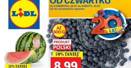 Najnowsza gazetka Lidl od czwartku 28 lipca. Promocje w Lidlu 28.07-30.07