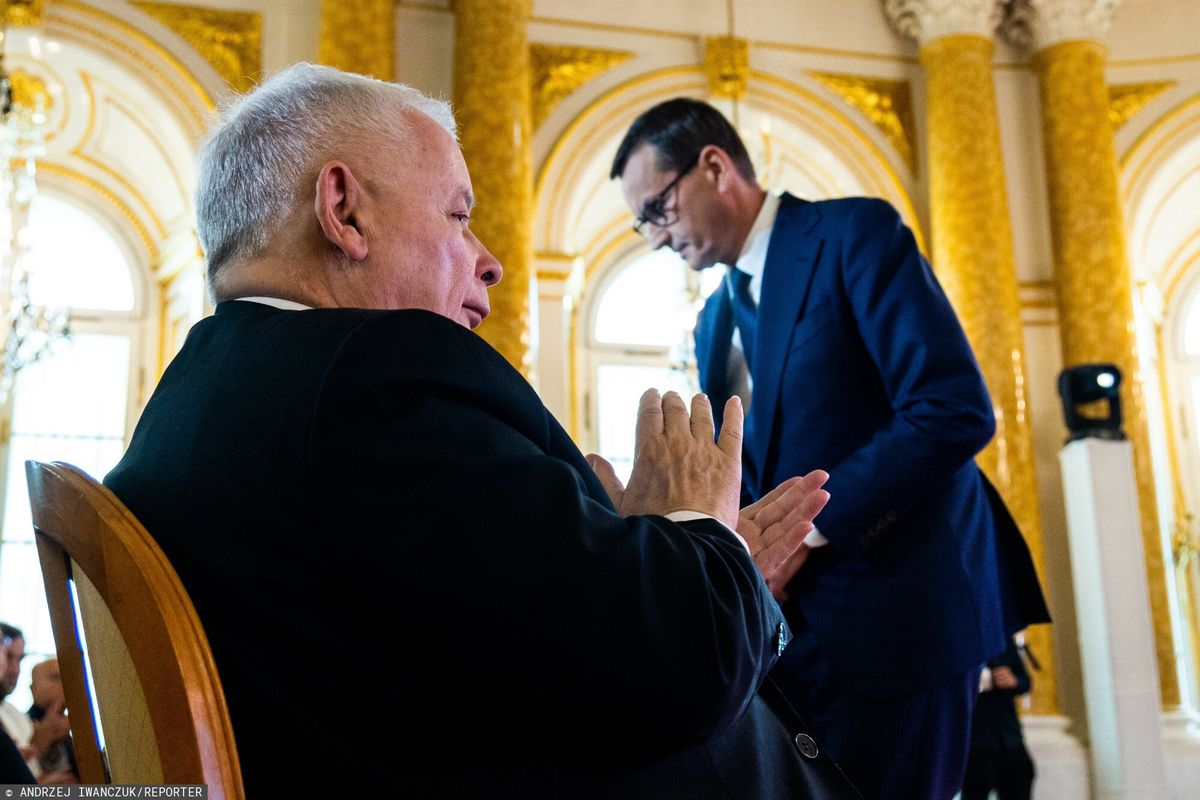 Mateusz Morawiecki i Jarosław Kaczyński