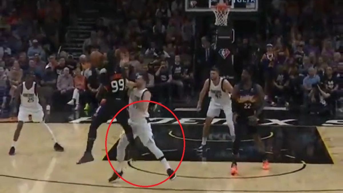 Luka Doncić w czasie meczu z Phoenix Suns