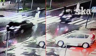 Kobieta potrąciła 12-latkę na hulajnodze. Wszystko nagrał monitoring