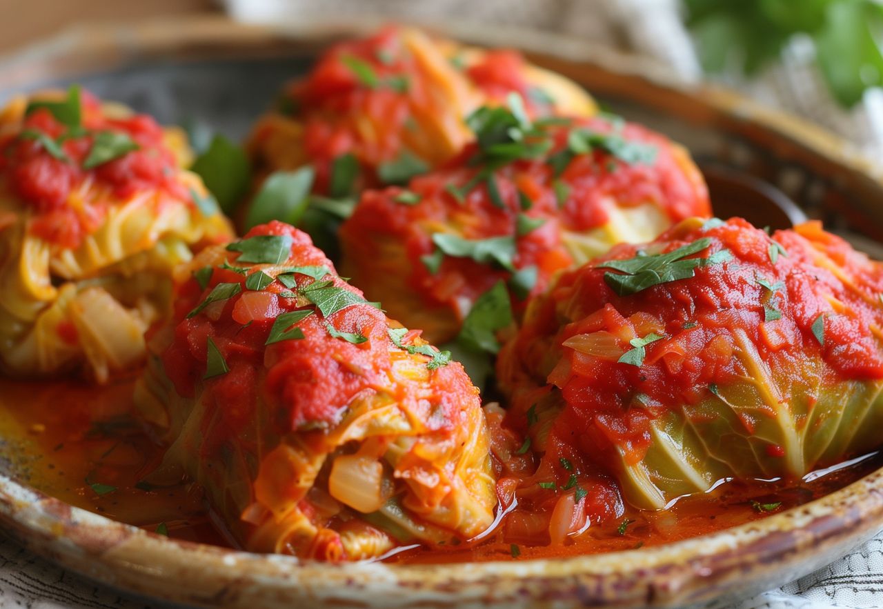 Gołąbki z nietypowym farszem 