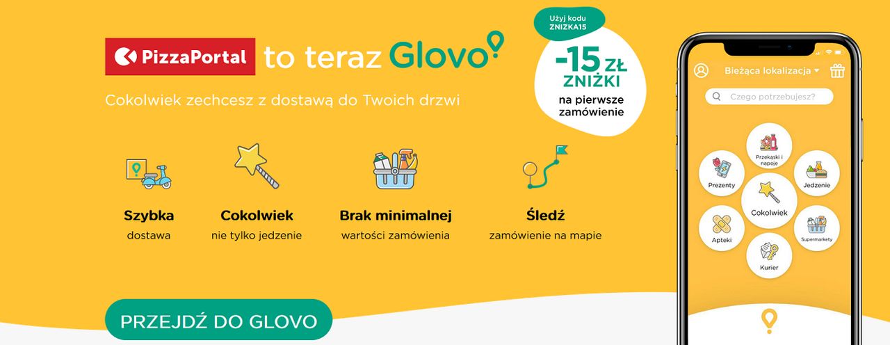 Definitywny koniec PizzaPortal.pl. Serwis zamienia się w Glovo