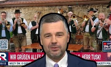 U Rachonia propaganda jak w TVP Info za PiS. Życzenia dla Tuska po niemiecku