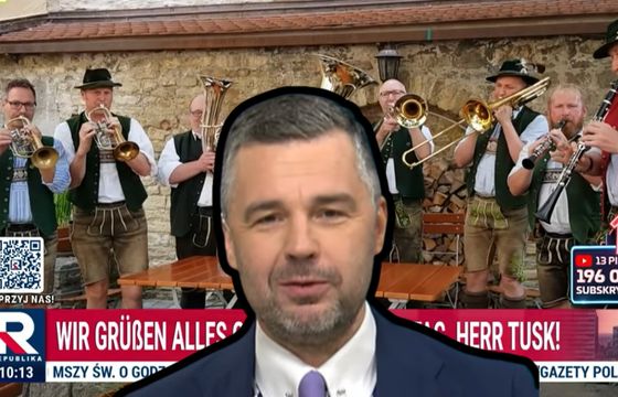 U Rachonia propaganda jak w TVP Info za PiS. Życzenia dla Tuska po niemiecku