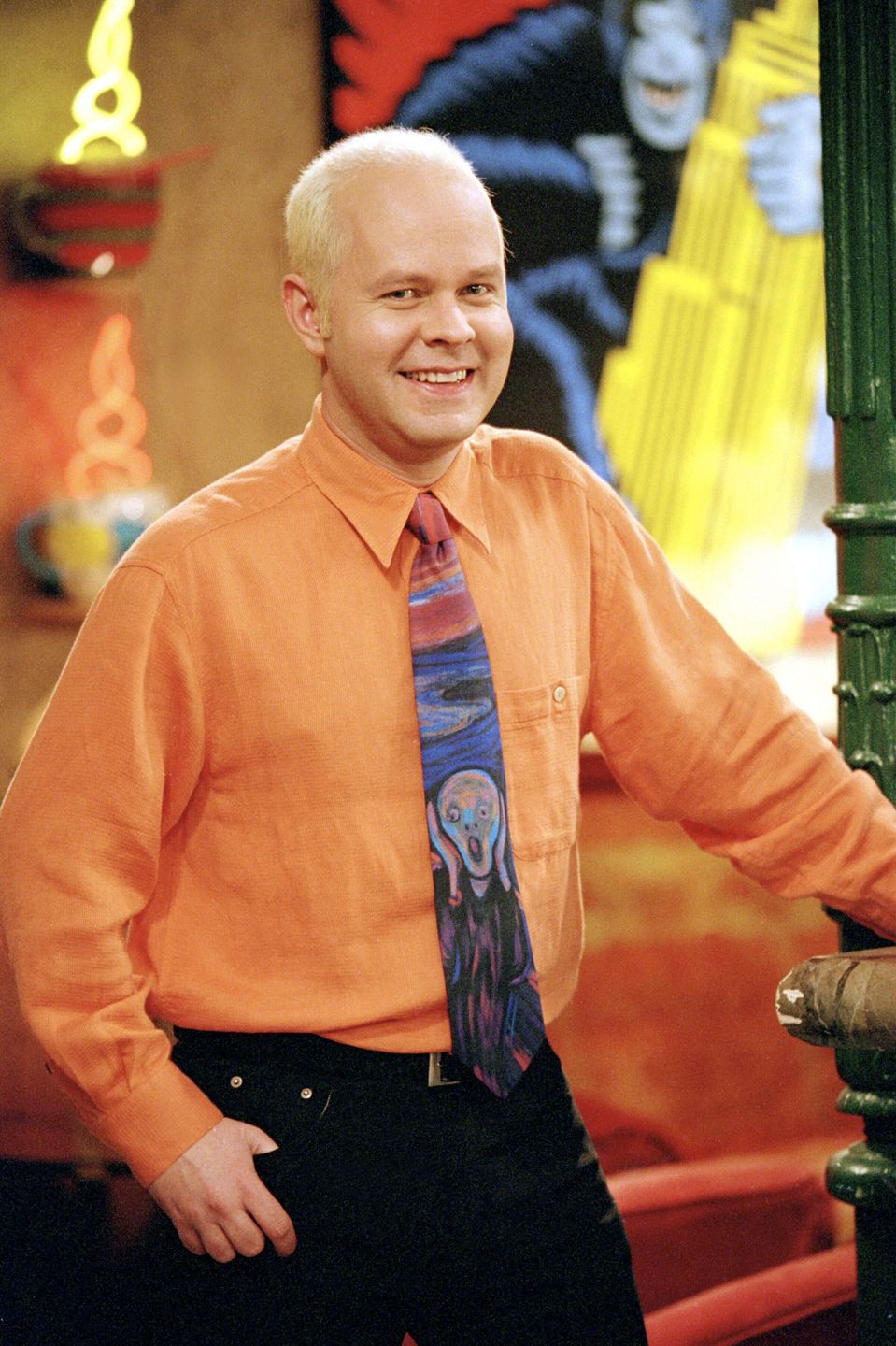 James Michael Tyler na planie "Przyjaciół"