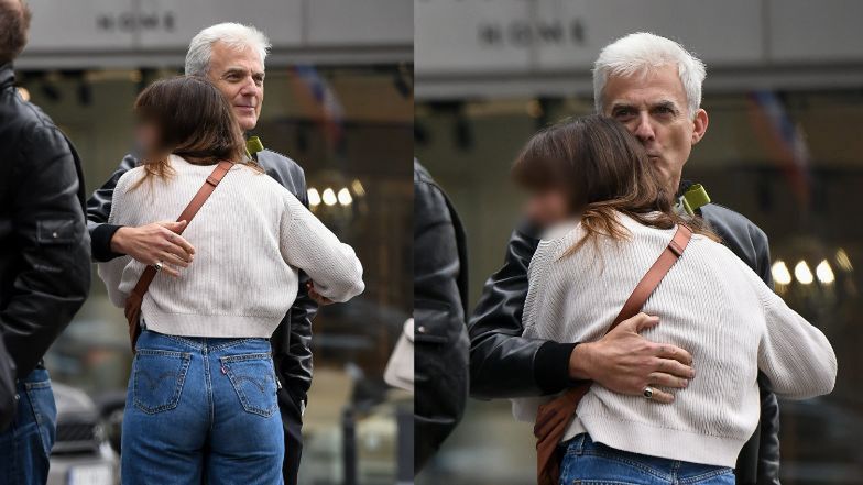 Hubert Urbański z dziewczyną na mieście