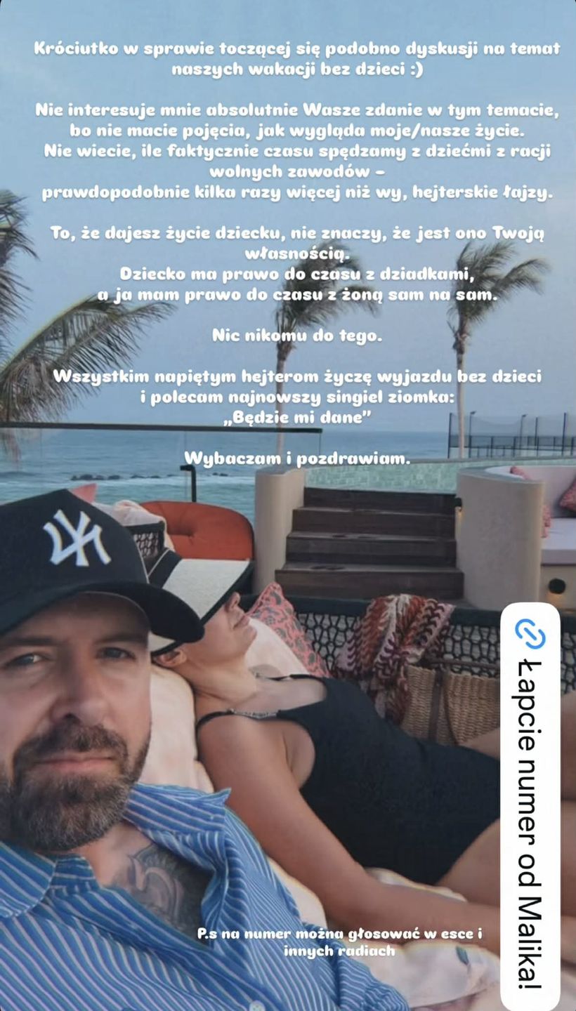 Grzegorz Hyży komentuje aferę o wakacje bez dzieci