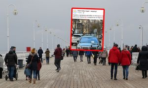 Karteczka za karteczką. Ujęcia z Sopotu. "Nawet luksusowy Maybach"