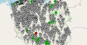 Mapa Polski w szarych punktach. Co to oznacza?