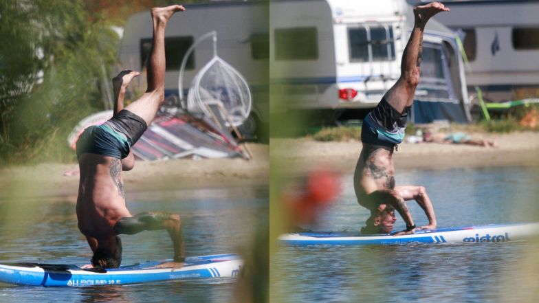 Aleksandra Szwed z rodziną nad morzem