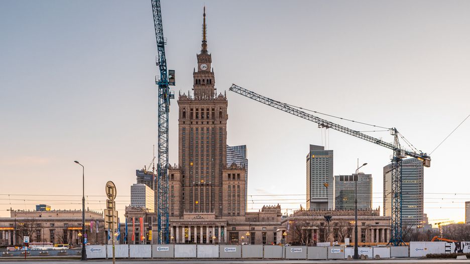 Warszawa. 21 lipca 2020 roku Pałac Kultury i Nauki kończy dokładnie 65 lat.