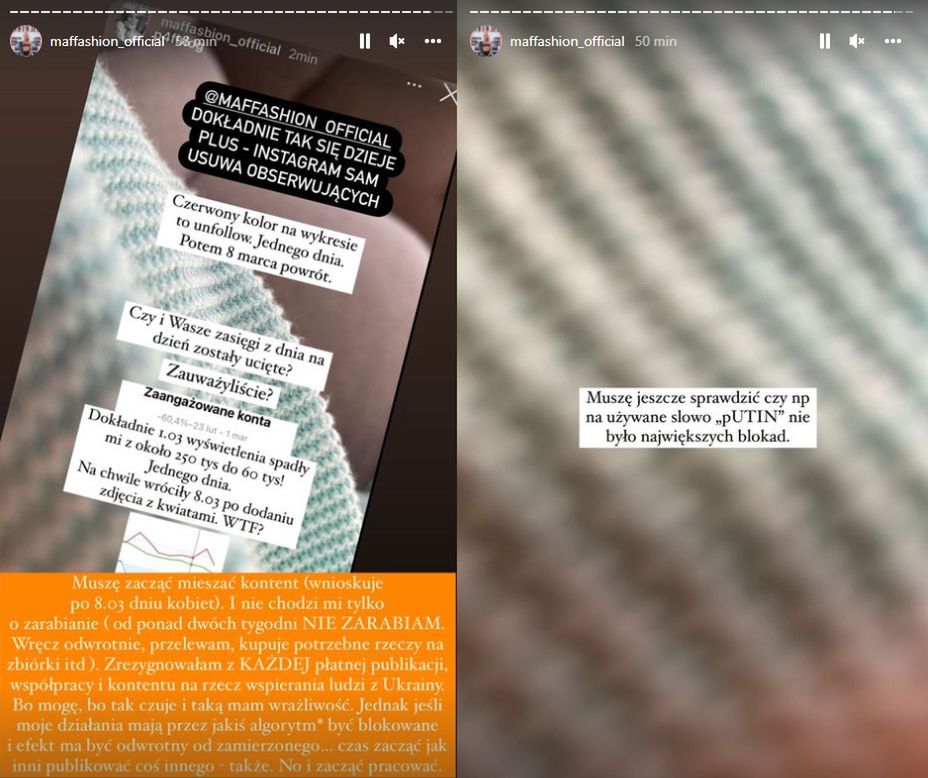 Celebrytki żalą się, że spadły im zasięgi 