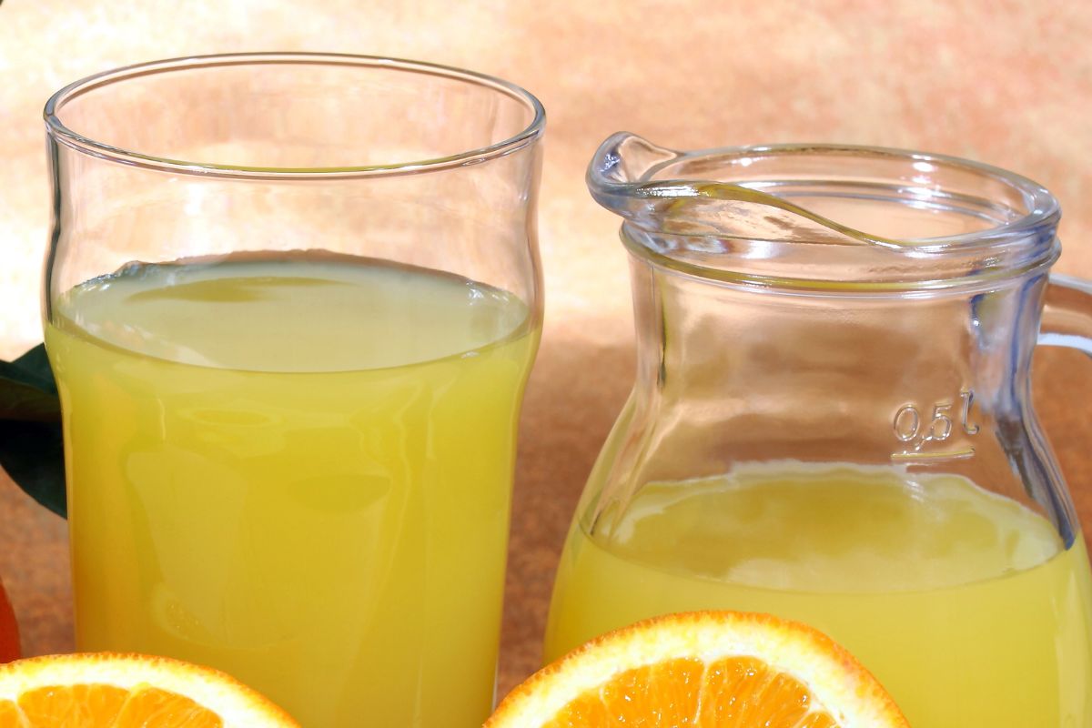 Homemade orangeade