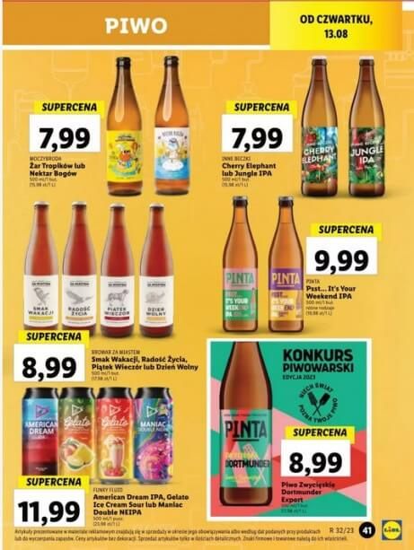 piwa rzemieślnicze promocja lidl