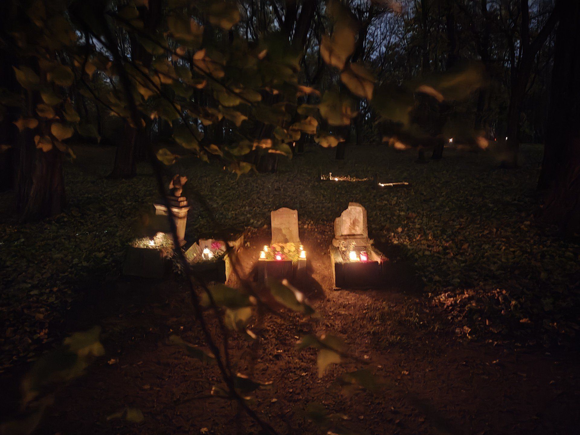 Cmentarze na poznańskiej Cytadeli w dniu Wszystkich Świętych
