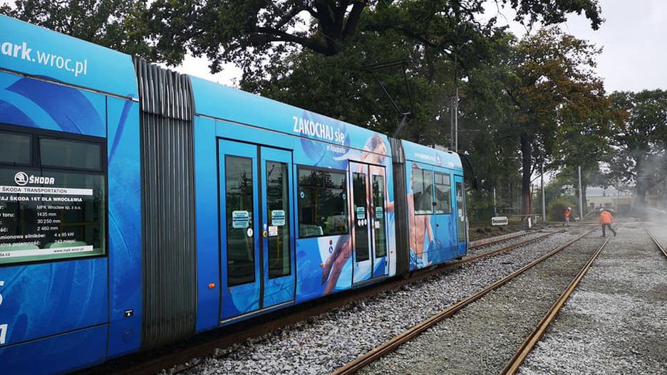 tramwaj tory tramwajowe Osobowice Osobowicka