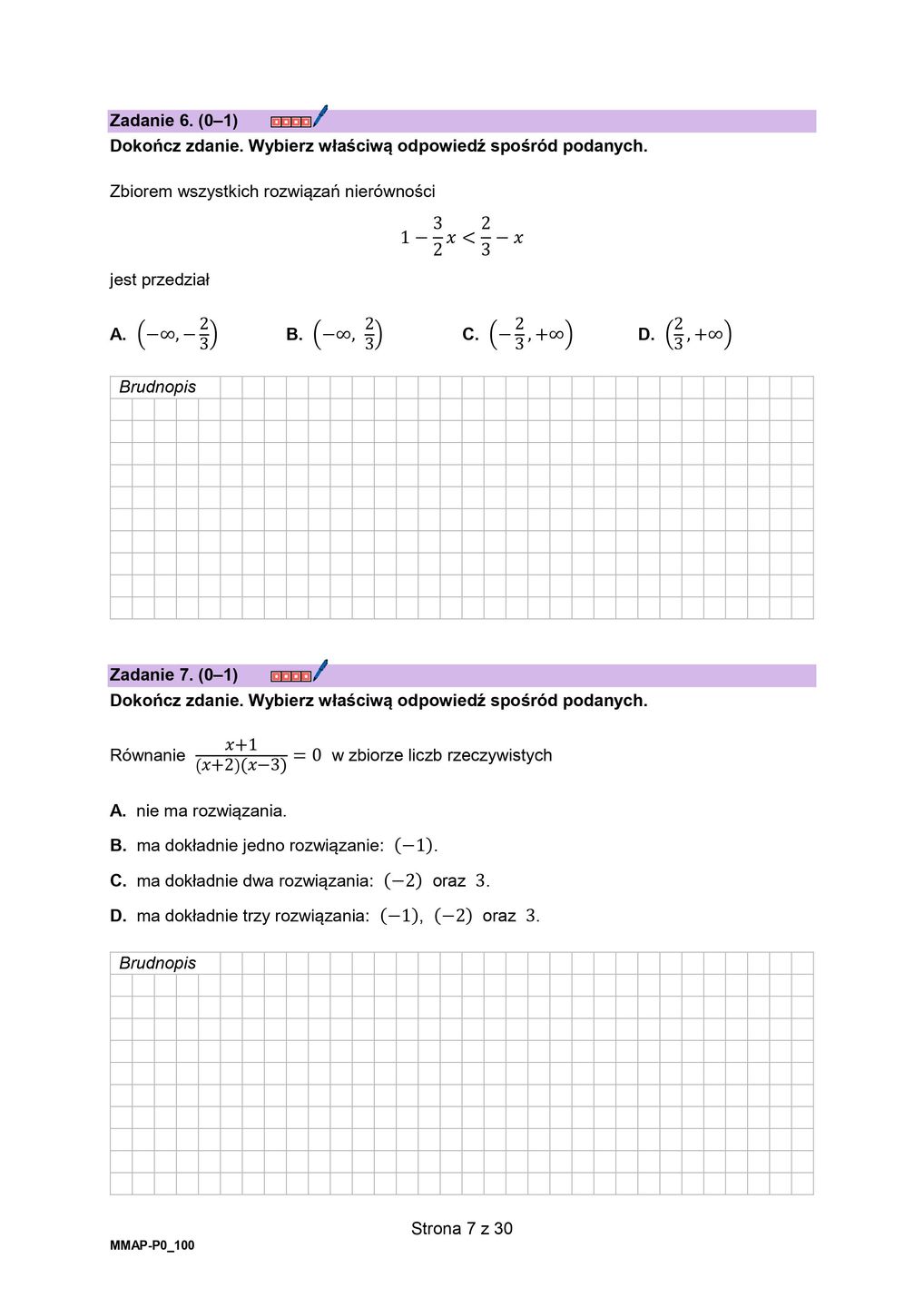 Arkusz matematyka. Matura 2024 w nowej formule