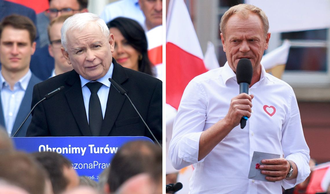 Jarosław Kaczyński i Donald Tusk