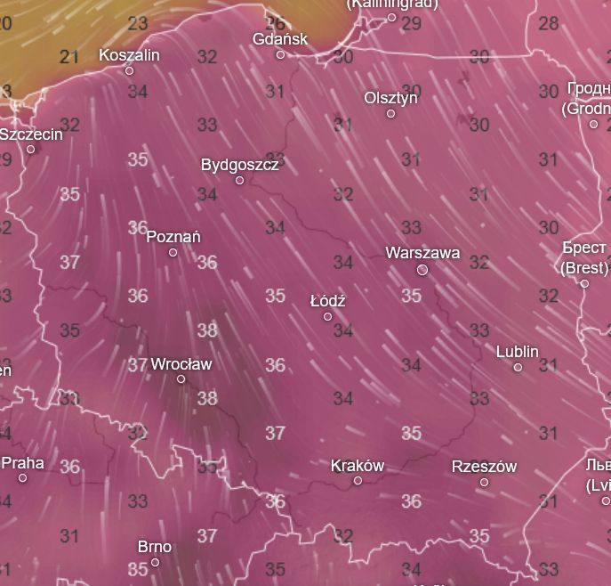 Pogoda we wtorek 12 sierpnia