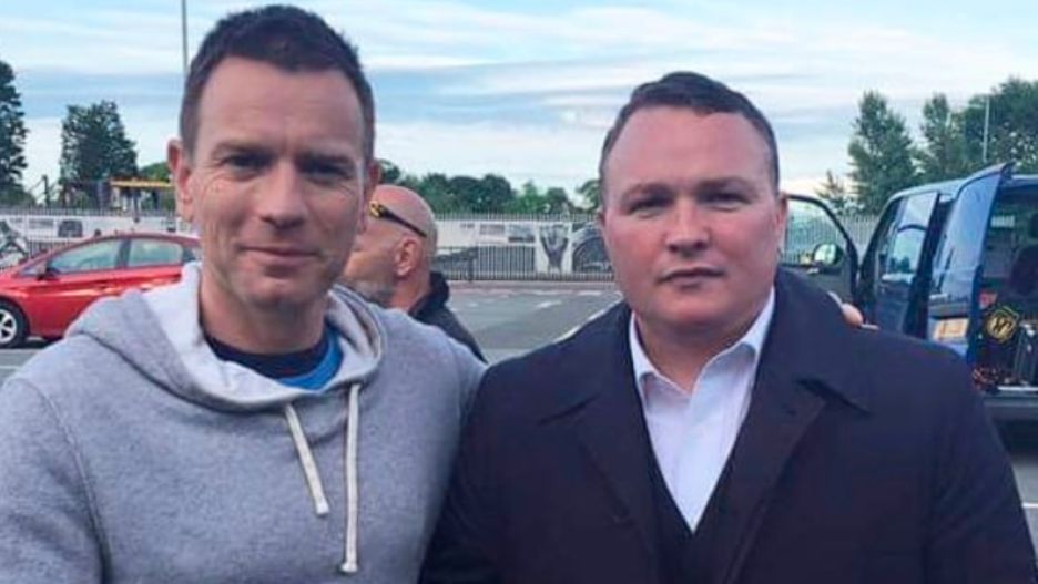 Bradley Welsh z Ewanem McGregorem, gwiazdą "T2 Trainspotting"
