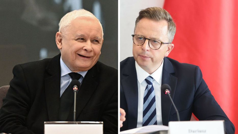 Jarosław Kaczyński zeznaje przed sejmową komisją śledczą ds. wyborów kopertowych. Komisji przewodniczy poseł KO Dariusz Joński