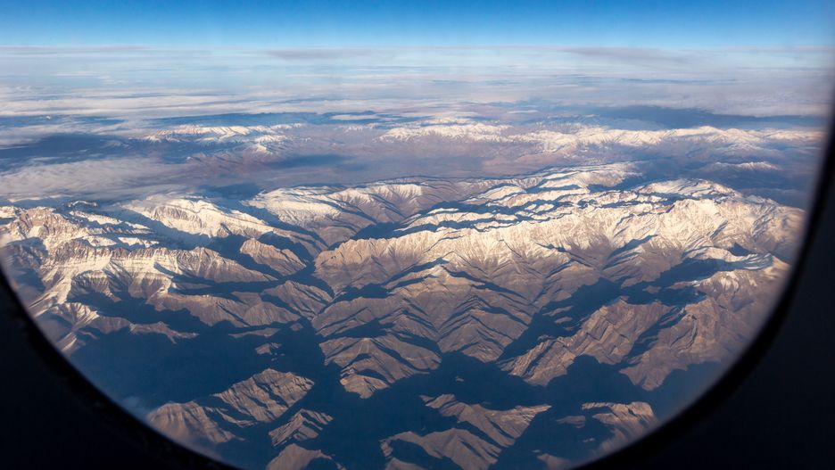 An Arial view on Zagros mountains in Iraq, January 5, 2024 (Photo by Dominika Zarzycka/NurPhoto via Getty Images)