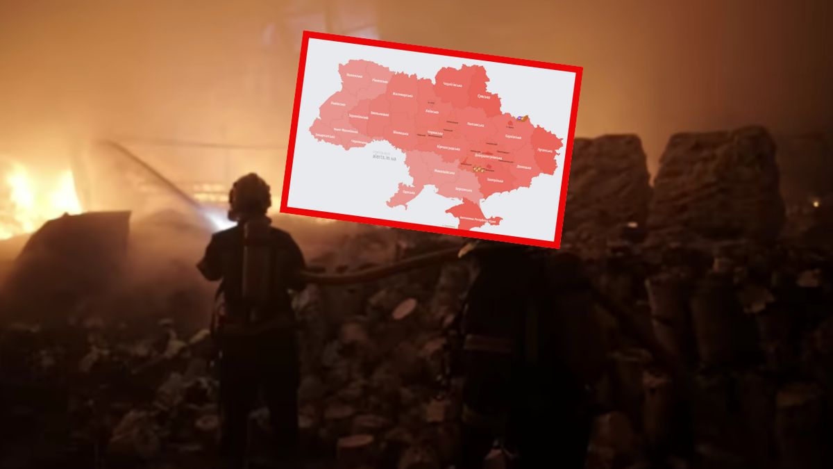 Alerty przeciwlotnicze w całej Ukrainie