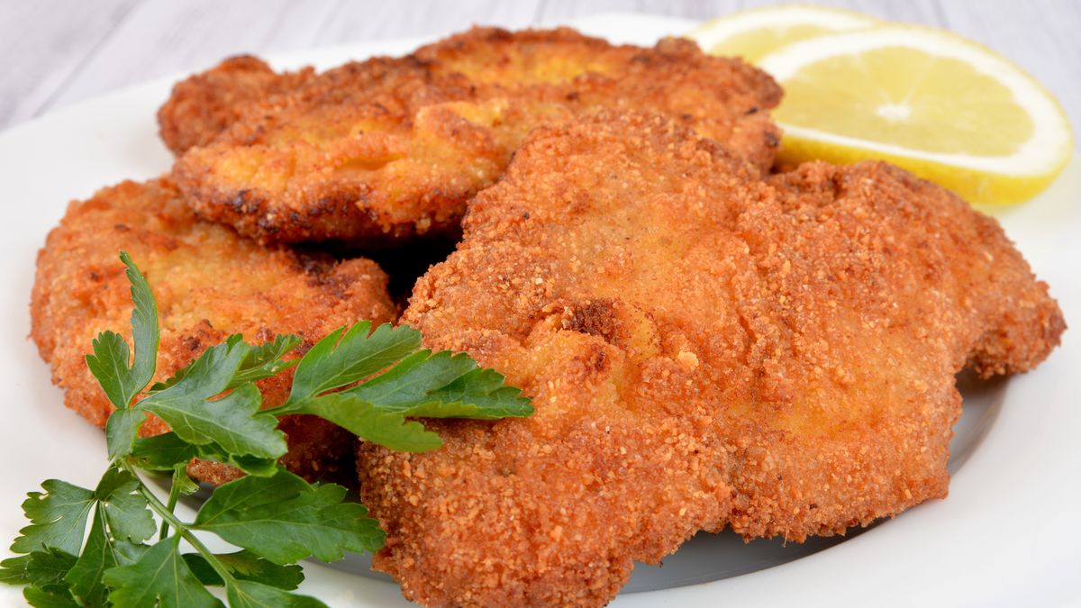 Kotlet schabowy w panierce ziołowej