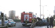 Warszawa. Auto wjechało na chodnik przy Grójeckiej. Nie żyje kobieta
