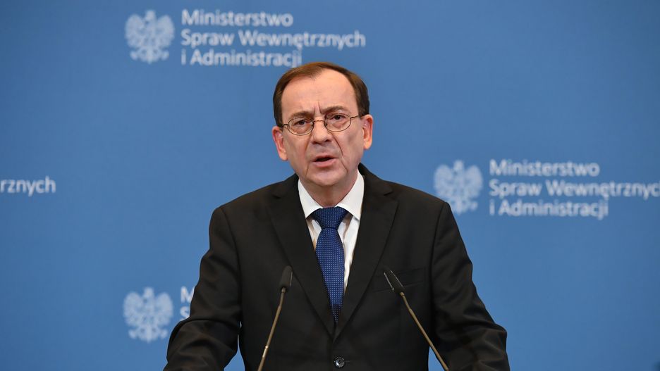 Kryzys na granicy. "Nie musimy prosić o pomoc Frontexu". Na zdjęciu minister spraw wewnętrznych i administracji Mariusz Kamiński 
