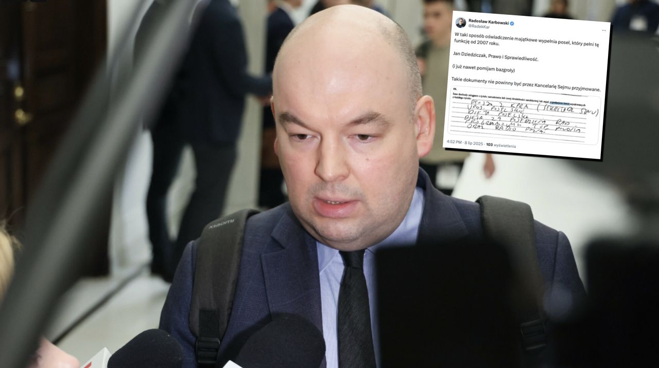 Poseł PiS złożył oświadczenie majątkowe. "Nie powinno zostać przyjęte"