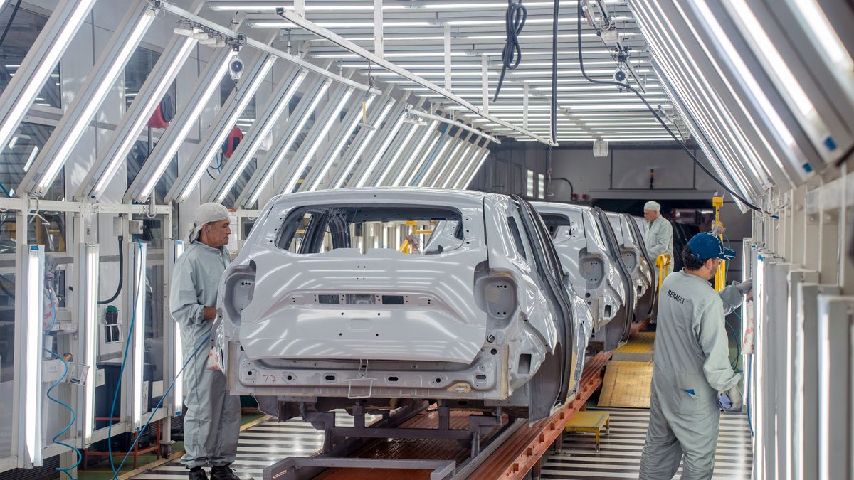 Workers prepare Renault SA Kwid compact vehicles for painting at the Renault-Sofasa Envigado Assembly Plant in Medellin, Colombia, Wednesday, April 2, 2025. After a $100 million investment to modernize the Envigado plant, Renault-Sofasa is launching the Kwid, manufactured in Colombia, to meet domestic market demand and export to 15 Latin American countries. Photographer: Edinson Arroyo/Bloomberg via Getty Images
